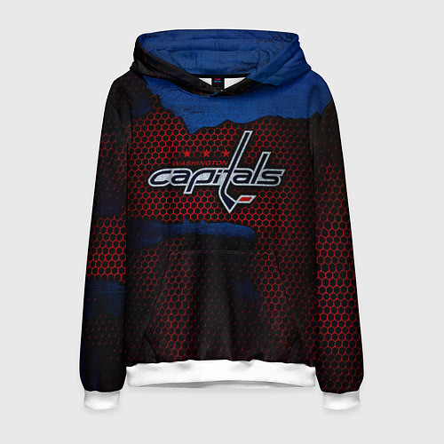 Мужская толстовка WASHINGTON CAPITALS / 3D-Белый – фото 1