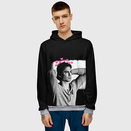 Мужская толстовка Дневники вампира / 3D-Меланж – фото 3