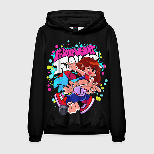 Мужская толстовка Friday Night Funkin / 3D-Черный – фото 1
