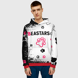 Толстовка-худи мужская Выдающиеся звери Beastars, цвет: 3D-красный — фото 2