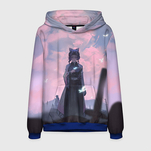 Мужская толстовка КЛИНОК РАССЕКАЮЩИЙ ДЕМОНОВ / 3D-Синий – фото 1