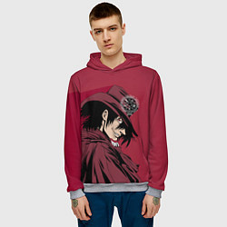 Толстовка-худи мужская Алукард, цвет: 3D-меланж — фото 2