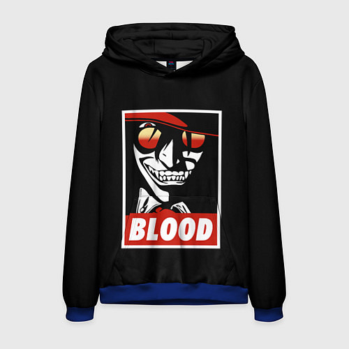 Мужская толстовка Hellsing / 3D-Синий – фото 1