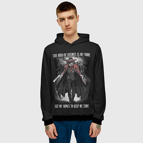 Мужская толстовка Хеллсинг / 3D-Черный – фото 3