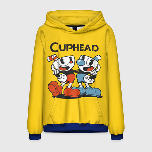Мужская толстовка CUPHEAD / 3D-Синий – фото 1