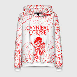 Толстовка-худи мужская Cannibal corpse, цвет: 3D-белый