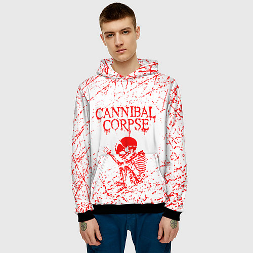 Мужская толстовка Cannibal corpse / 3D-Черный – фото 3