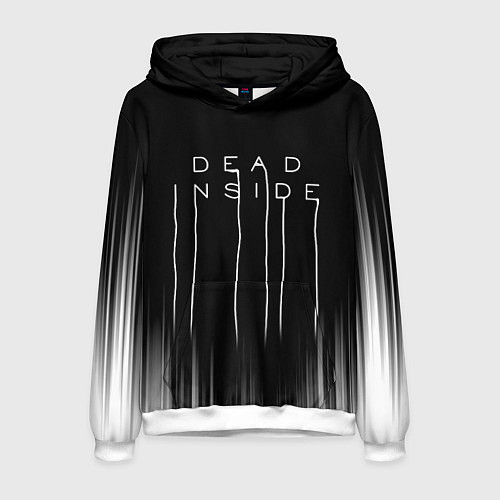 Мужская толстовка DEAD INSIDE DEATH STRANDING / 3D-Белый – фото 1