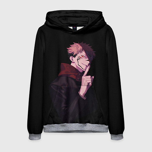 Мужская толстовка МАГИЧЕСКАЯ БИТВА SUKUNA / 3D-Меланж – фото 1