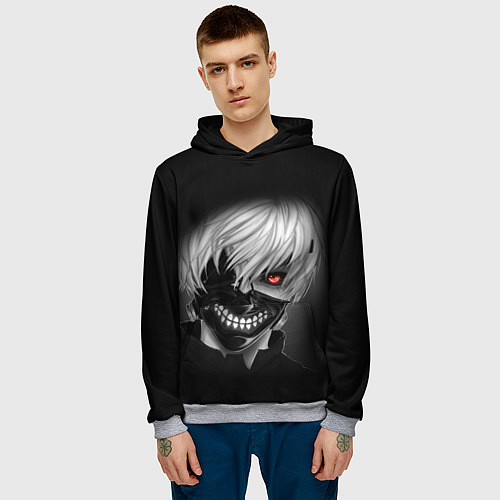 Мужская толстовка TOKYO GHOUL ТОКИЙСКИЙ ГУЛЬ / 3D-Меланж – фото 3