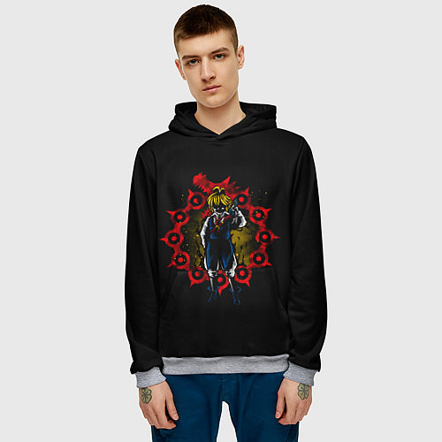 Мужская толстовка 7 СМЕРТНЫХ ГРЕХОВ МЕЛИОДАС / 3D-Меланж – фото 3