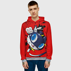 Толстовка-худи мужская Персона 5, цвет: 3D-меланж — фото 2