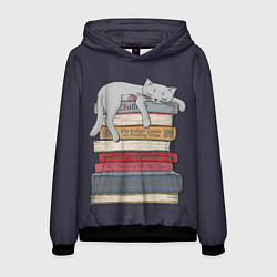 Толстовка-худи мужская Relax Cat, цвет: 3D-черный