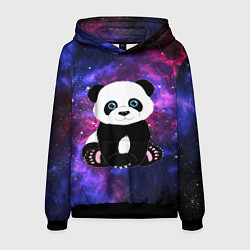 Толстовка-худи мужская Space Panda, цвет: 3D-черный