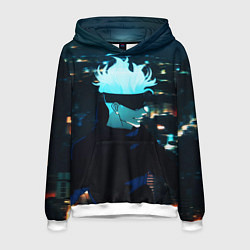 Толстовка-худи мужская Магическая битва, цвет: 3D-белый