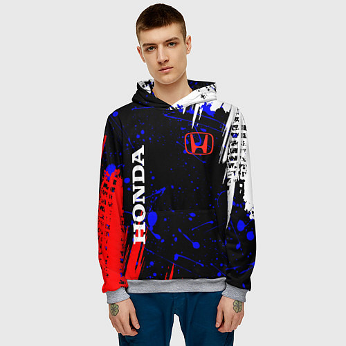 Мужская толстовка HONDA / 3D-Меланж – фото 3