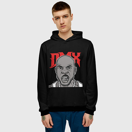 Мужская толстовка DMX Earl Simmons / 3D-Черный – фото 3