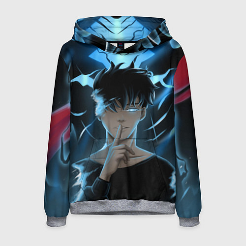 Мужская толстовка Solo leveling Manga / 3D-Меланж – фото 1