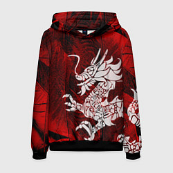 Толстовка-худи мужская Chinese Dragon, цвет: 3D-черный