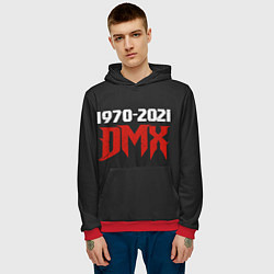 Толстовка-худи мужская DMX 1970-2021, цвет: 3D-красный — фото 2