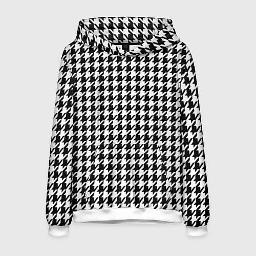 Мужская толстовка Гусиная лапка / 3D-Белый – фото 1