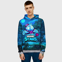 Толстовка-худи мужская Сквик Squeak Brawl Stars, цвет: 3D-меланж — фото 2