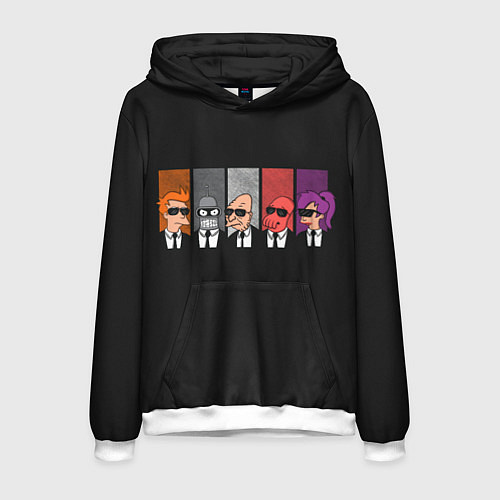 Мужская толстовка Agents Futurama / 3D-Белый – фото 1