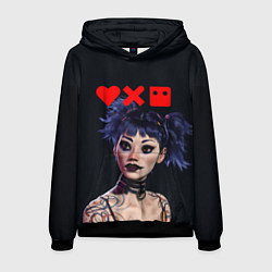 Толстовка-худи мужская Love, Death and Robots Lora Z, цвет: 3D-черный
