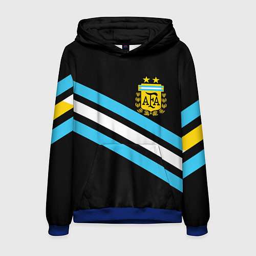 Мужская толстовка Сборная Аргентины / 3D-Синий – фото 1