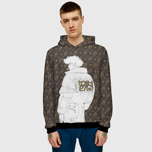 Мужская толстовка Cowboy Bebop Louis Vuitton / 3D-Черный – фото 3