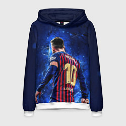 Толстовка-худи мужская Leo Messi Лео Месси 10, цвет: 3D-белый