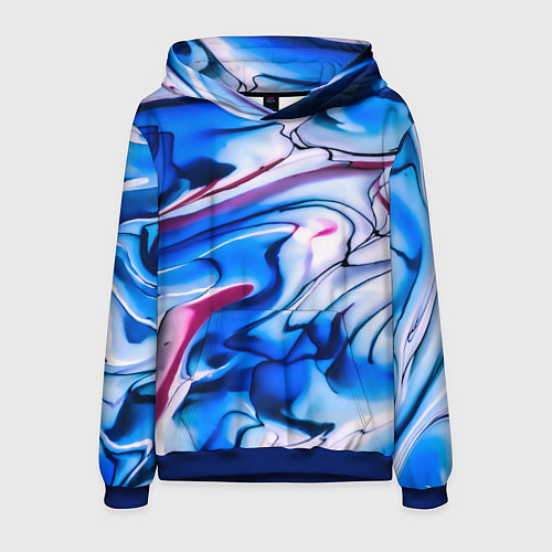 Мужская толстовка ТАЙ ДАЙ ОКЕАН ЧЕРНИЛ / 3D-Синий – фото 1