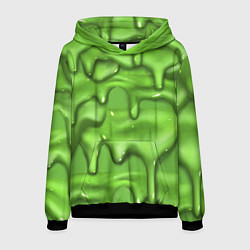 Толстовка-худи мужская Green Slime, цвет: 3D-черный