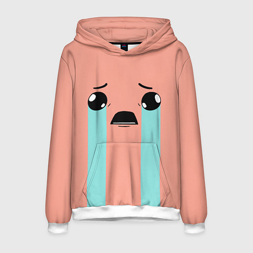 Мужская толстовка Crying Isaac / 3D-Белый – фото 1