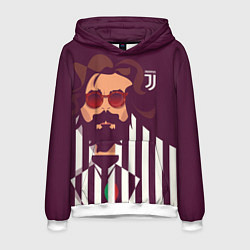 Толстовка-худи мужская Andrea Pirlo, цвет: 3D-белый