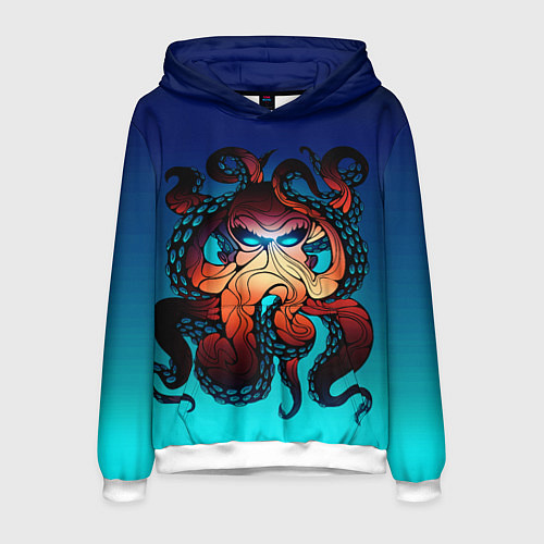 Мужская толстовка Кракен Octopus / 3D-Белый – фото 1