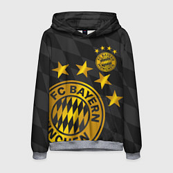 Толстовка-худи мужская ФК БАВАРИЯ BAYERN МЮНХЕН, цвет: 3D-меланж