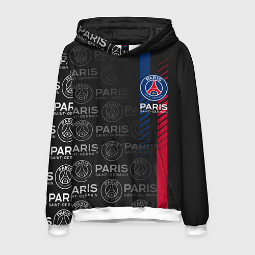Мужская толстовка ФК ПСЖ PARIS SAINT GERMAIN / 3D-Белый – фото 1