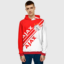 Толстовка-худи мужская FC AJAX AMSTERDAM ФК АЯКС, цвет: 3D-красный — фото 2