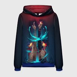 Толстовка-худи мужская Kamina & Simon, цвет: 3D-синий