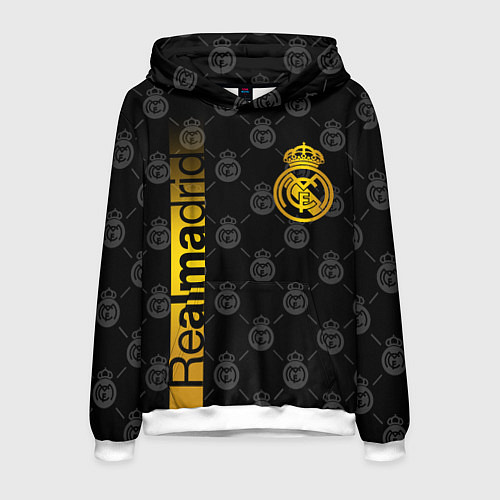 Мужская толстовка РЕАЛ МАДРИД GOLD ЗОЛОТО / 3D-Белый – фото 1
