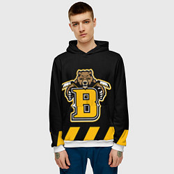 Толстовка-худи мужская BOSTON BRUINS, цвет: 3D-белый — фото 2