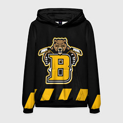 Толстовка-худи мужская BOSTON BRUINS, цвет: 3D-черный