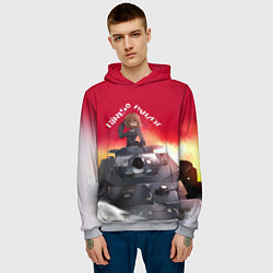 Толстовка-худи мужская Girls und Panzer Девушки и танки z, цвет: 3D-меланж — фото 2