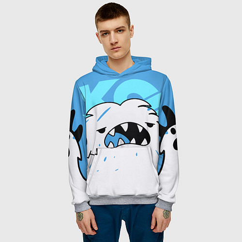 Мужская толстовка SK8 the Infinity Скейт Ланги / 3D-Меланж – фото 3