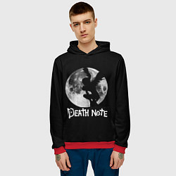 Толстовка-худи мужская Мрачный Рюк Death Note, цвет: 3D-красный — фото 2
