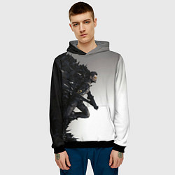 Толстовка-худи мужская Jensen Revolution, цвет: 3D-черный — фото 2