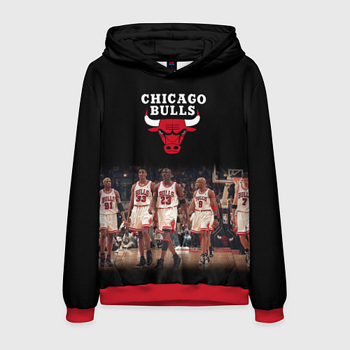 Мужская толстовка CHICAGO BULLS 3 / 3D-Красный – фото 1