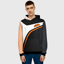 Толстовка-худи мужская KTM MOTORCYCLES КТМ МОТОЦИКЛ, цвет: 3D-черный — фото 2