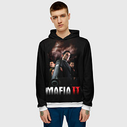 Толстовка-худи мужская Мафиозное братство, цвет: 3D-белый — фото 2